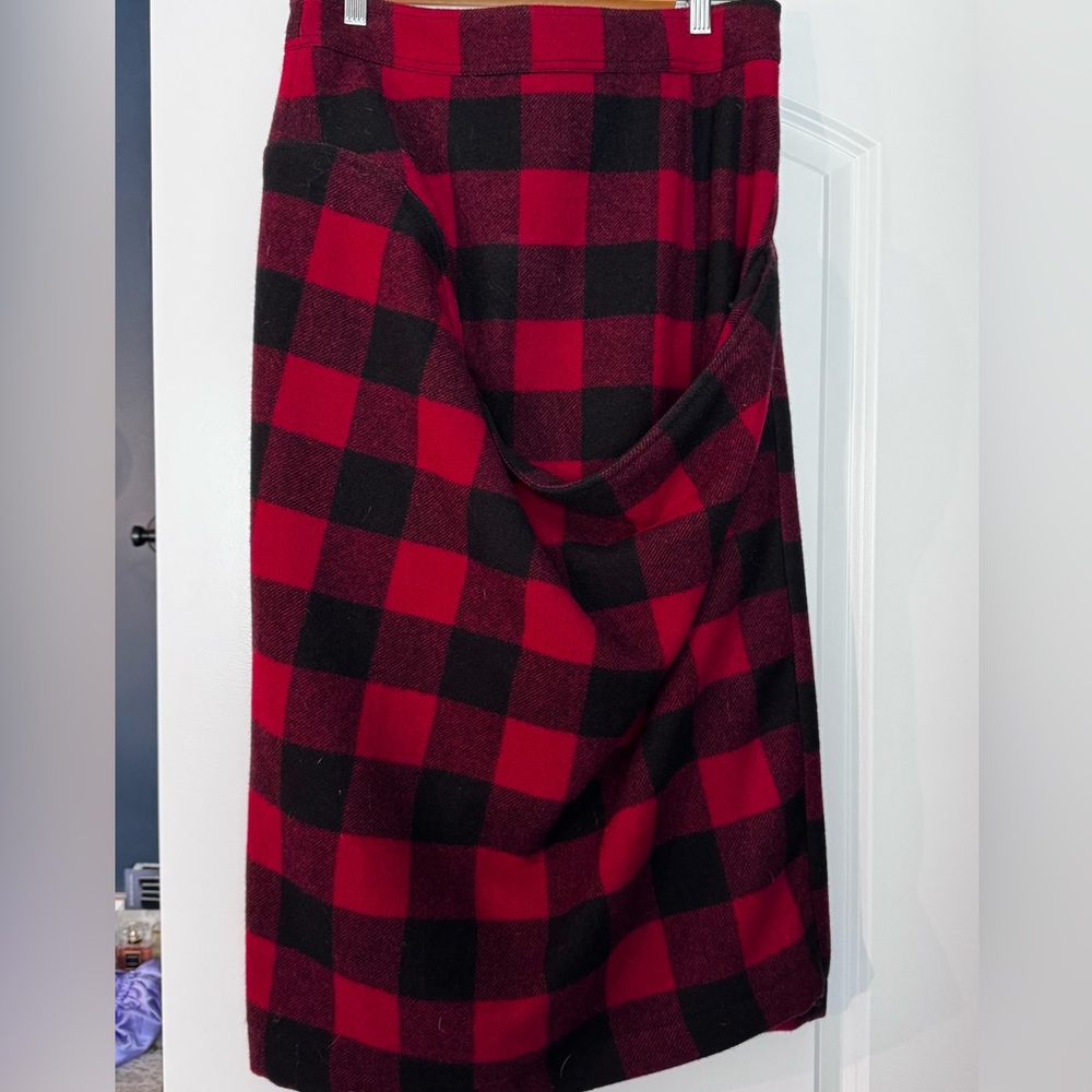 Plaid Red and Black Marni Skirt